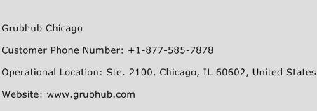 Grubhub Chicago Phone Number Customer Service