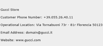 Gucci Store Phone Number Customer Service