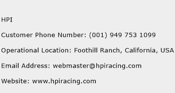 HPI Phone Number Customer Service