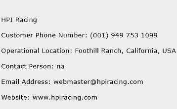 HPI Racing Phone Number Customer Service