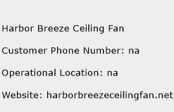 Harbor Breeze Ceiling Fan Phone Number Customer Service