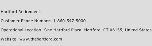 Hartford Retirement Phone Number Customer Service