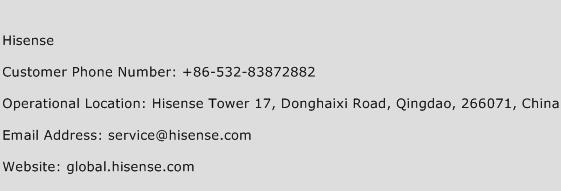 Hisense Phone Number Customer Service