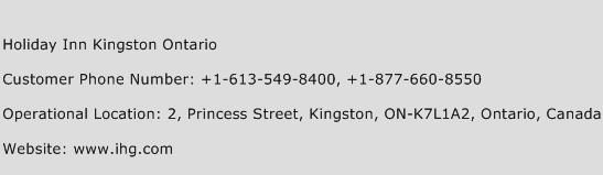 Holiday Inn Kingston Ontario Phone Number Customer Service