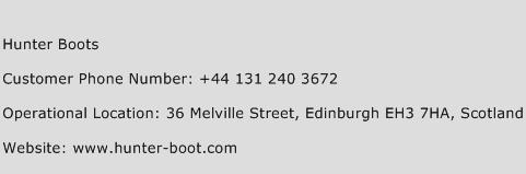 Hunter Boots Phone Number Customer Service