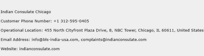Indian Consulate Chicago Phone Number Customer Service
