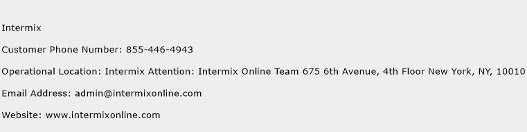 Intermix Phone Number Customer Service