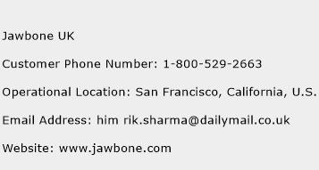 Jawbone UK Phone Number Customer Service