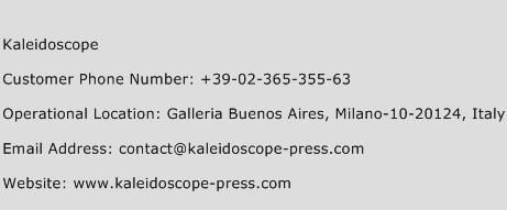 Kaleidoscope Phone Number Customer Service