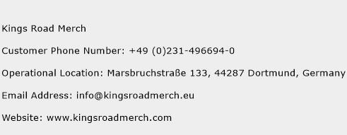 Kings Road Merch Phone Number Customer Service