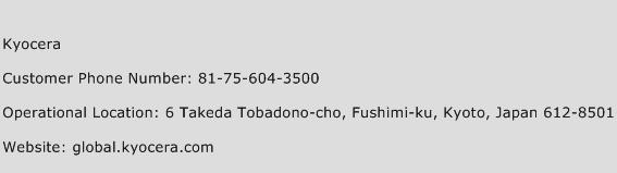Kyocera Phone Number Customer Service