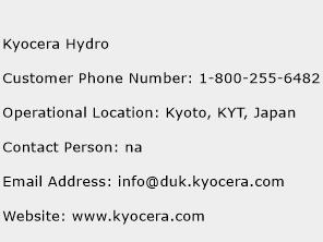 Kyocera Hydro Phone Number Customer Service