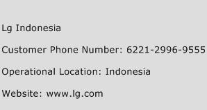 LG Indonesia Phone Number Customer Service