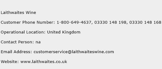 Laithwaites Wine Phone Number Customer Service