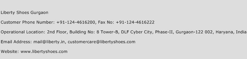 Liberty Shoes Gurgaon Phone Number Customer Service