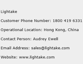 Lightake Phone Number Customer Service