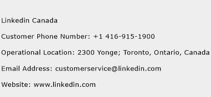 Linkedin Canada Phone Number Customer Service