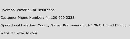 Liverpool Victoria Car Insurance Phone Number Customer Service