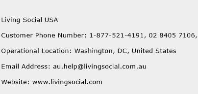 Living Social USA Phone Number Customer Service