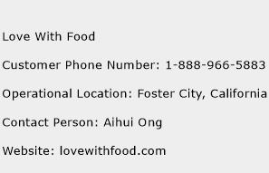 Love With Food Phone Number Customer Service