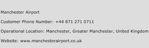 Manchester Airport Phone Number Customer Service