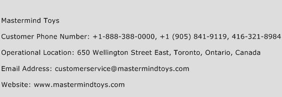 Mastermind Toys Phone Number Customer Service