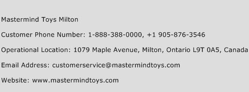 Mastermind Toys Milton Phone Number Customer Service
