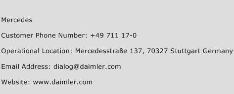 Mercedes Phone Number Customer Service