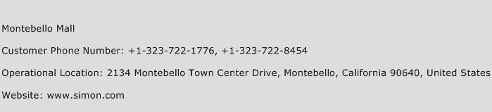 Montebello Mall Phone Number Customer Service