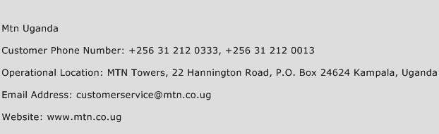 Mtn Uganda Phone Number Customer Service