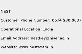 NEST Phone Number Customer Service