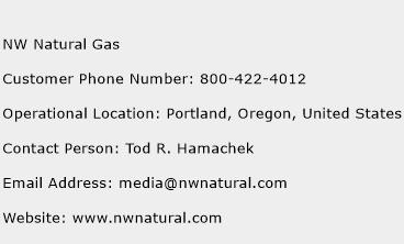 NW Natural Gas Phone Number Customer Service