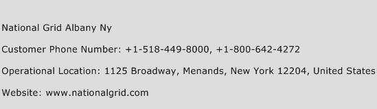 National Grid Albany Ny Phone Number Customer Service