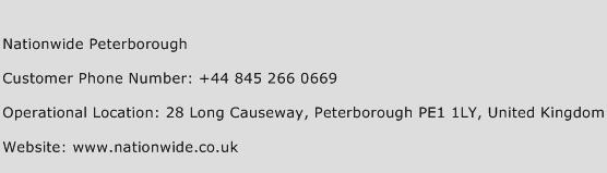 Nationwide Peterborough Phone Number Customer Service