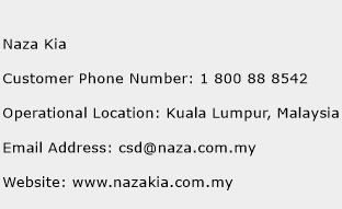 Naza Kia Phone Number Customer Service