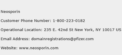 Neosporin Phone Number Customer Service