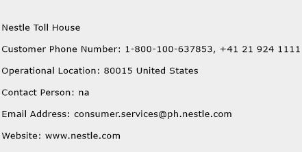 Nestle Toll House Phone Number Customer Service