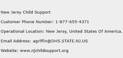New Jersy Child Support Phone Number Customer Service