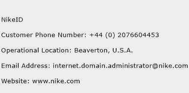NikeID Phone Number Customer Service