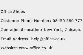 Office Shoes Phone Number Customer Service