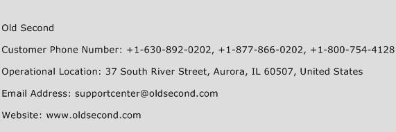 Old Second Phone Number Customer Service