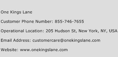 One Kings Lane Phone Number Customer Service