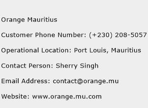 Orange Mauritius Phone Number Customer Service
