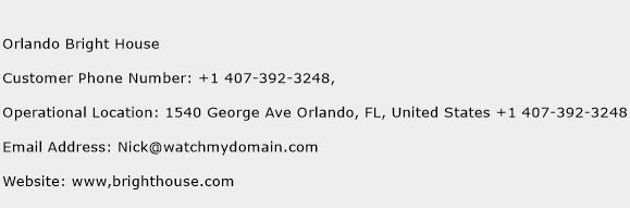 Orlando Bright House Phone Number Customer Service