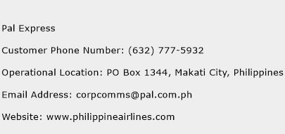 Pal Express Phone Number Customer Service