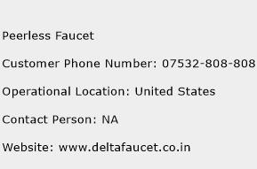 Peerless Faucet Phone Number Customer Service