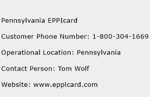 Pennsylvania EPPIcard Phone Number Customer Service