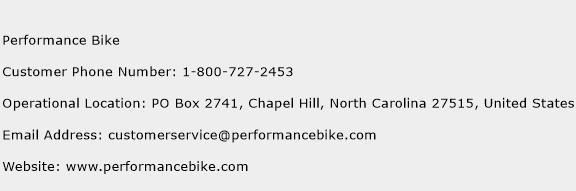 Performance Bike Phone Number Customer Service