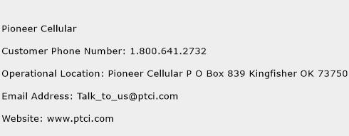 Pioneer Cellular Phone Number Customer Service