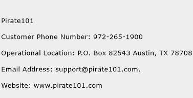 Pirate101 Phone Number Customer Service